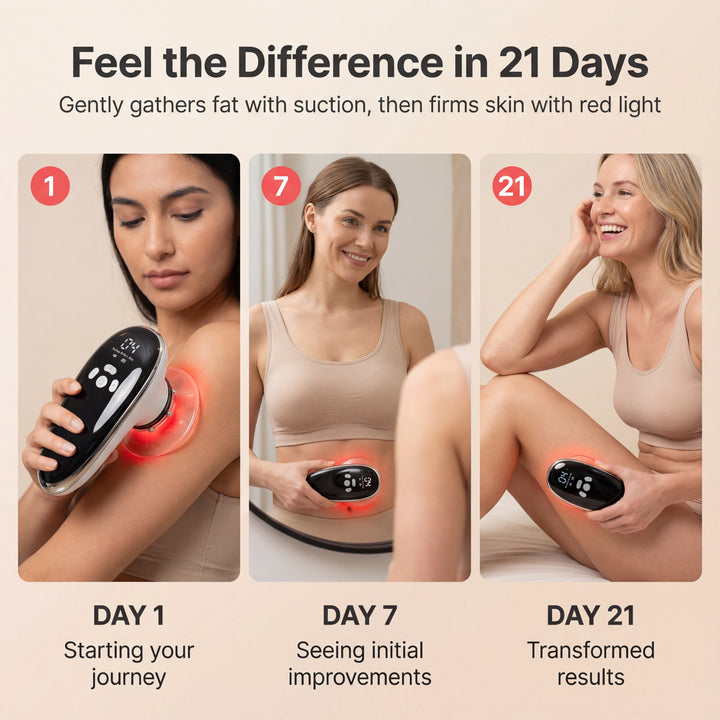 Smart Cupping Massager with 4 Cups and Red Light