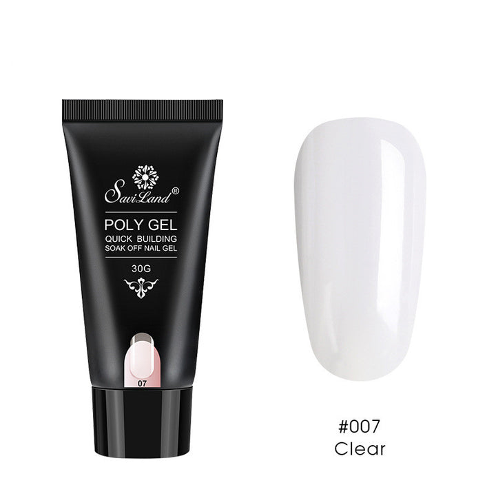 Builder Gel for Nail Extensions in Clear and Nude Pinks