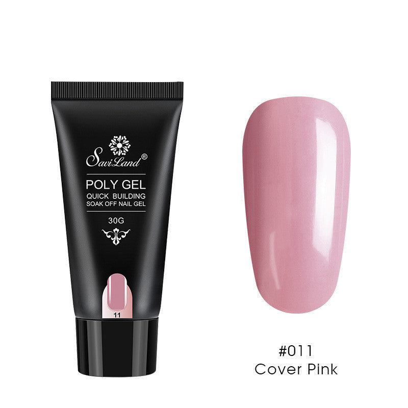 Builder Gel for Nail Extensions in Clear and Nude Pinks