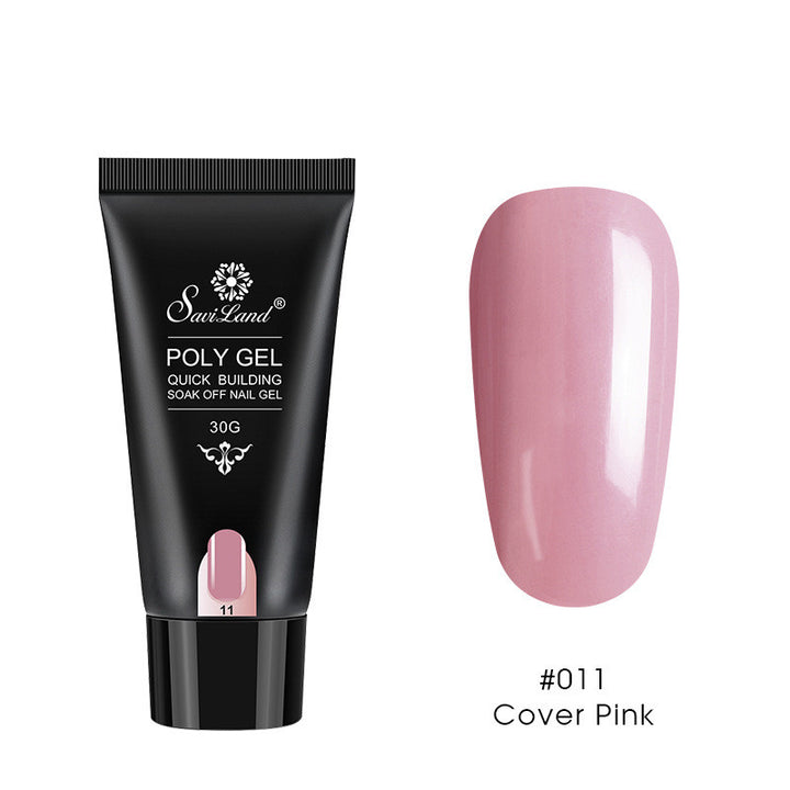 Builder Gel for Nail Extensions in Clear and Nude Pinks