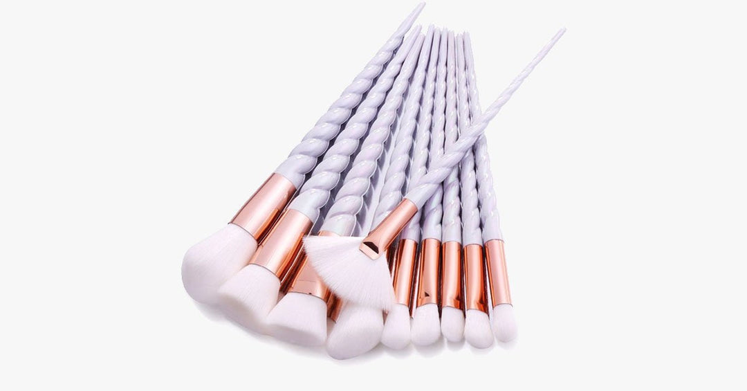 BowLift | Professional 10-piece Unicorn Brush Set – Add colours and loads of bling to your make-up set