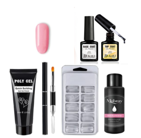 Polygel Nail Extension Kit with 30ml Builder Gel