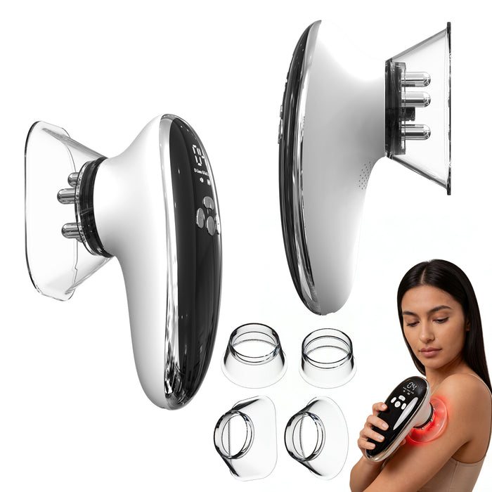 Nolivela Smart Cupping Massager with 4 Cups and Red Light