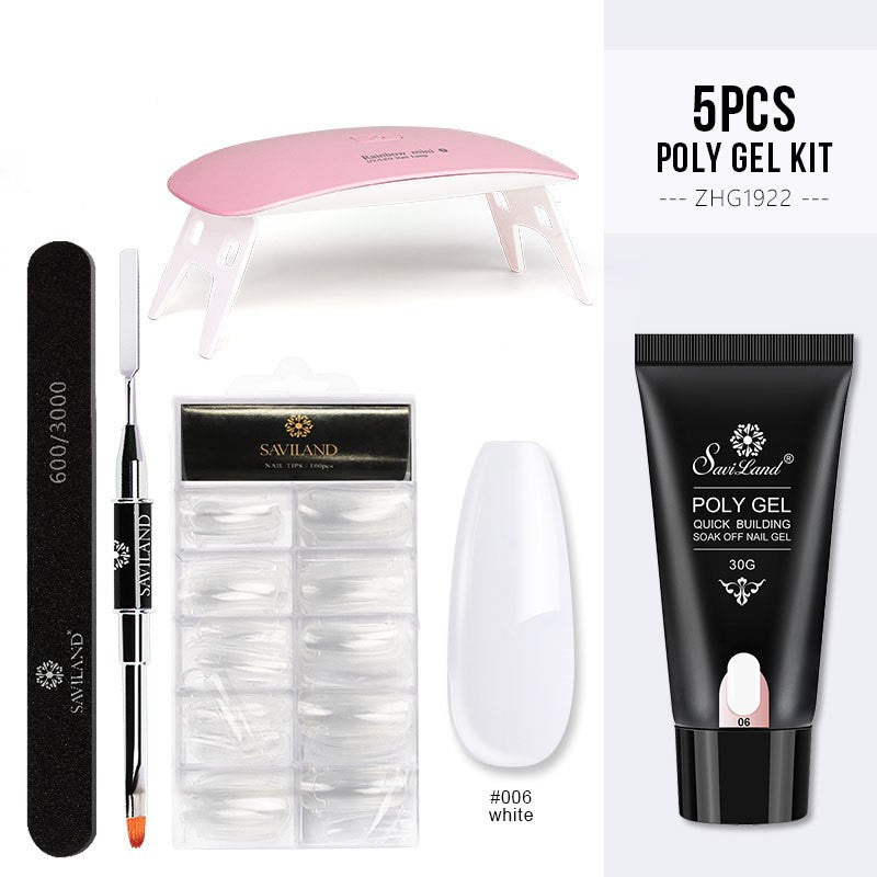 Builder Gel for Nail Extensions in Clear and Nude Pinks