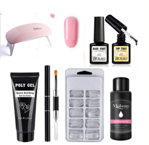 Polygel Nail Extension Kit with 30ml Builder Gel