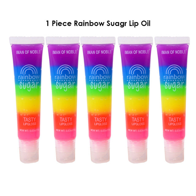 Fruit Scented Lip Oil with Plumping Glossy Shine