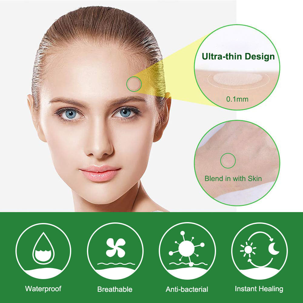 Invisible Hydrocolloid Spot Patches in 3 Sizes