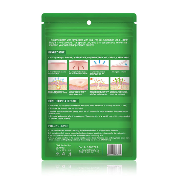 Invisible Hydrocolloid Spot Patches in 3 Sizes