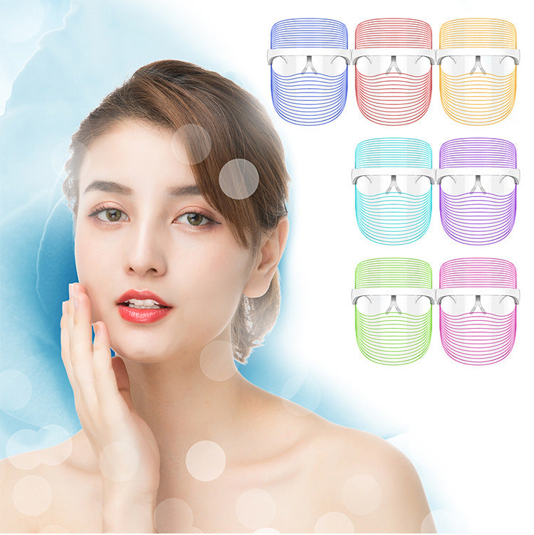 7 Colour LED Face Mask with USB Power