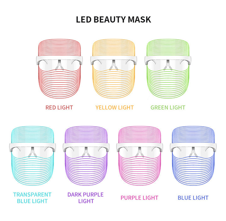 7 Colour LED Face Mask with USB Power
