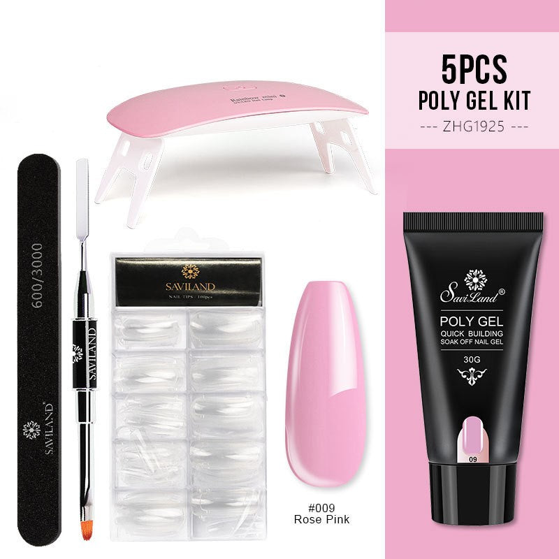 Builder Gel for Nail Extensions in Clear and Nude Pinks