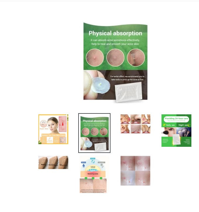 Tea Tree Hydrocolloid Spot Patches, Ultra-Thin and Invisible