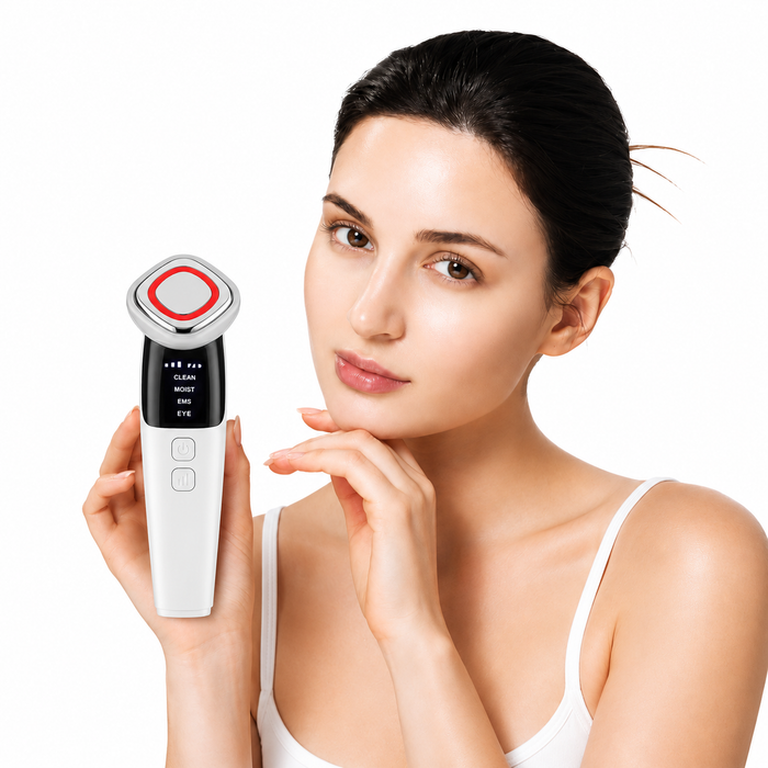 4-in-1 EMS & Cleansing Facial Massager - Toning, Infusion & Cleanse
