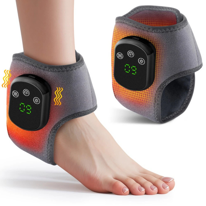 Electric Ankle Massager with Infrared Heat and Vibration