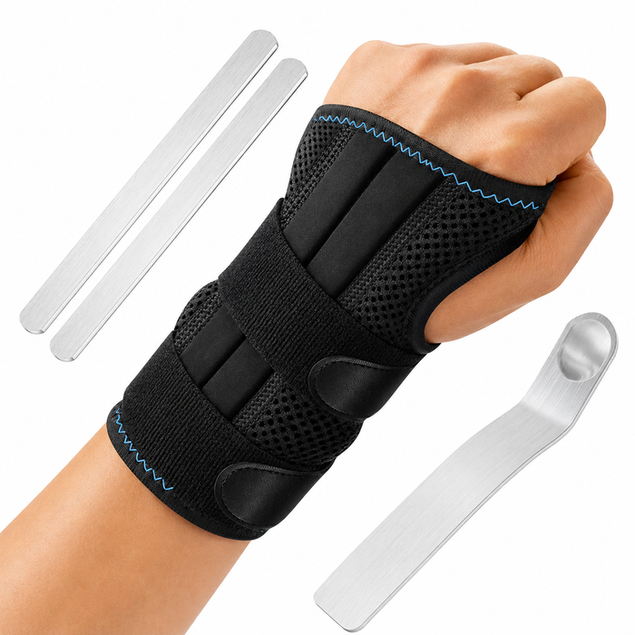 Adjustable Wrist Brace with Dual-Strap Support