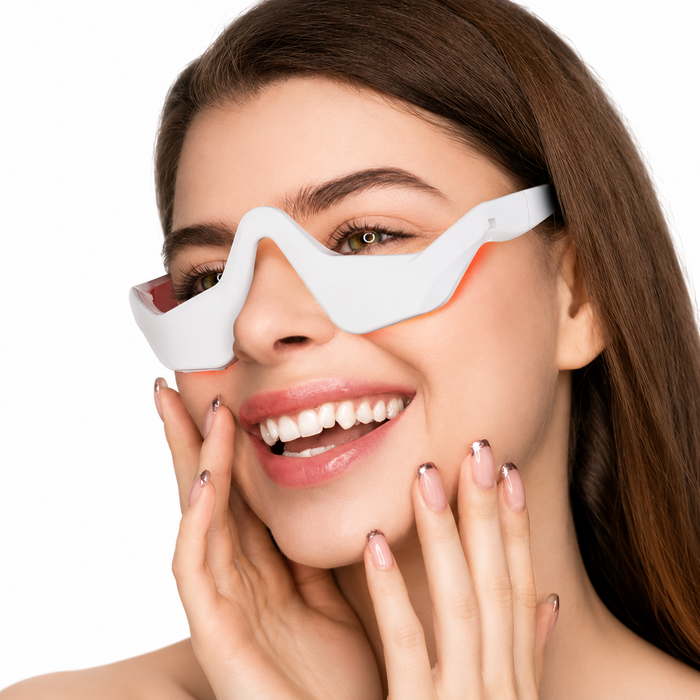 Hands-Free Eye Massager EMS Red Light Therapy Device