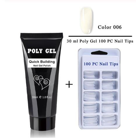 Polygel Nail Extension Kit with 30ml Builder Gel