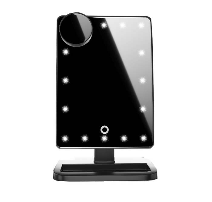 Nolivela LED vanity mirror with Bluetooth speaker and magnifier