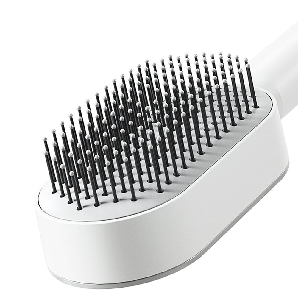 Self-cleaning hair brush