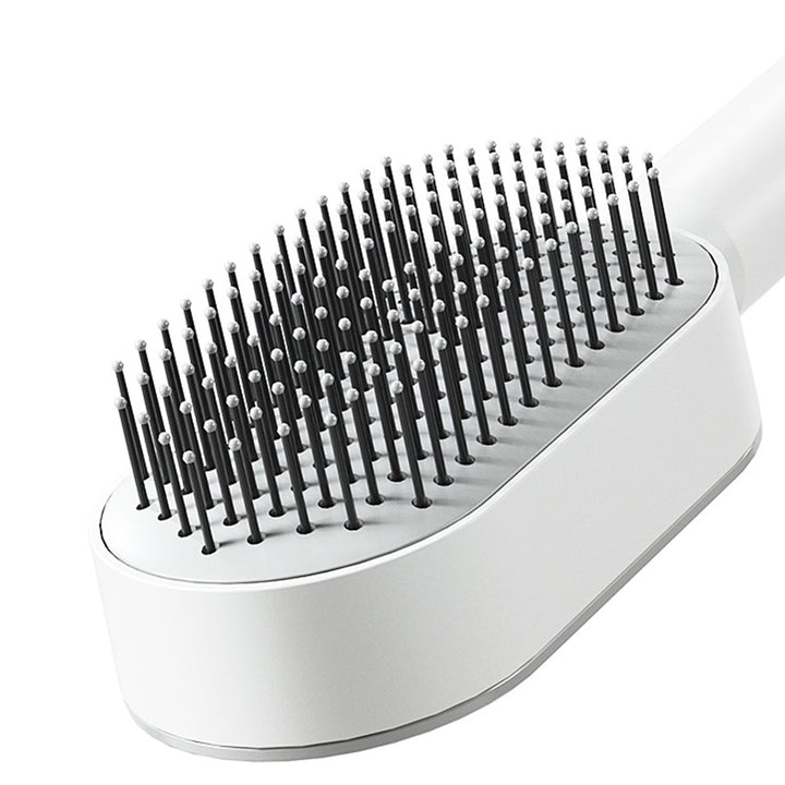 Self-cleaning hair brush