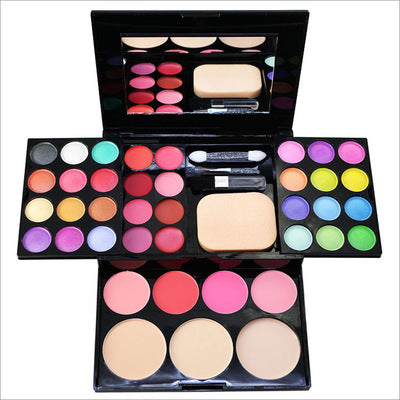 Nolivela All-in-One Makeup Palette Box with Mirror and Brushes