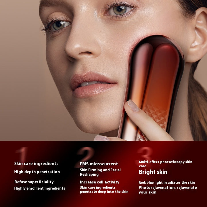 Microcurrent Facial Toning Device with Colour Light