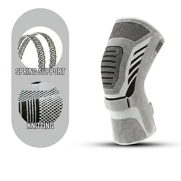 Knee Brace with Silicone Patella Ring and Double Straps