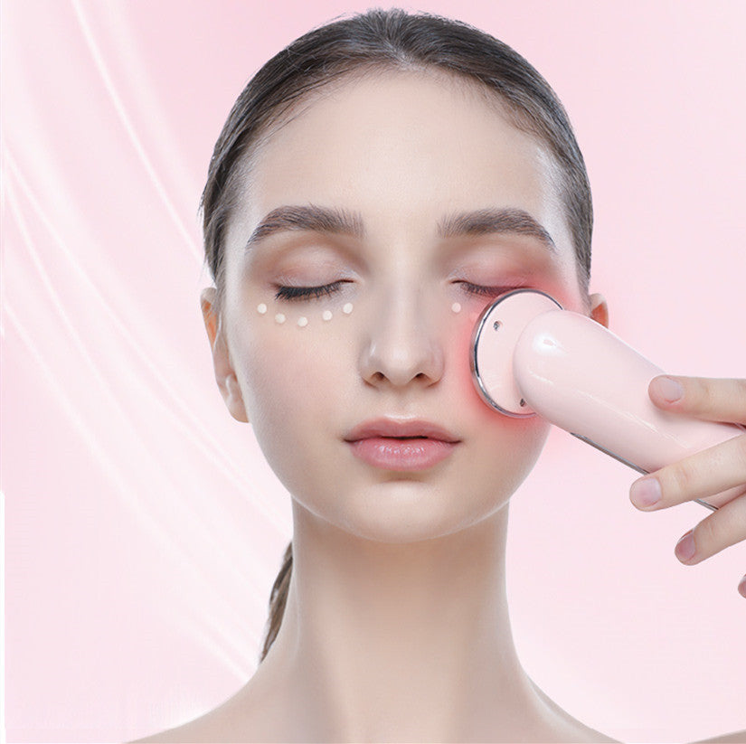 Facial Beauty Device with Red and Blue Light and Warmth