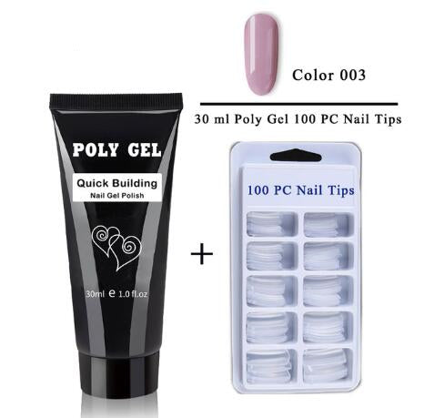 Polygel Nail Extension Kit with 30ml Builder Gel
