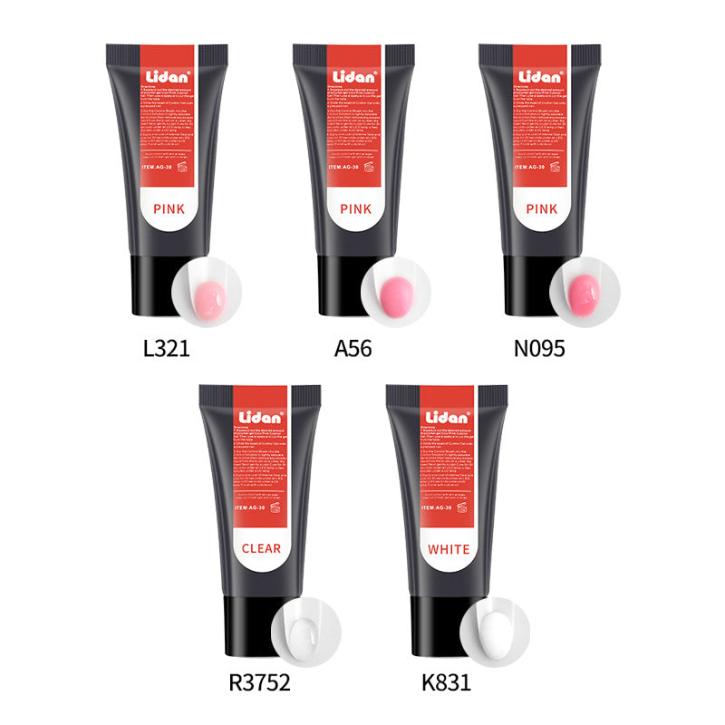 Gel Nail Extension Builder Gel, No Forms Needed, 30ml