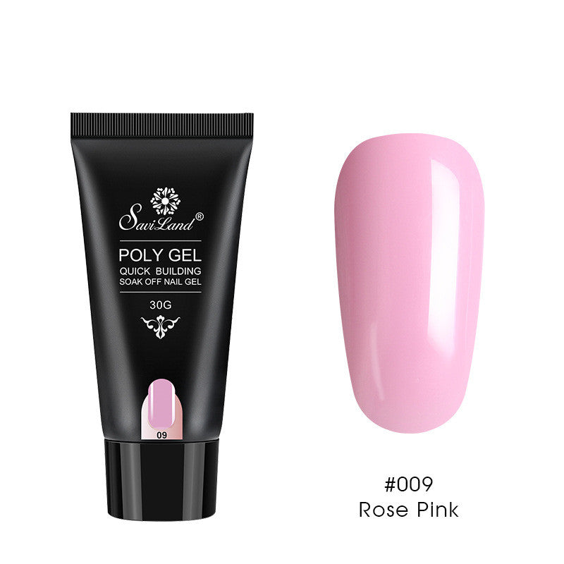 Builder Gel for Nail Extensions in Clear and Nude Pinks
