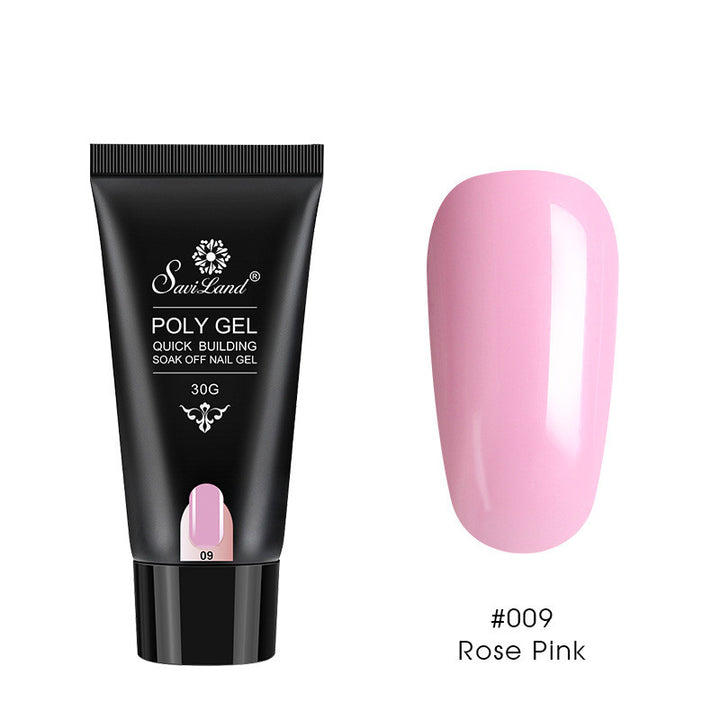 Builder Gel for Nail Extensions in Clear and Nude Pinks