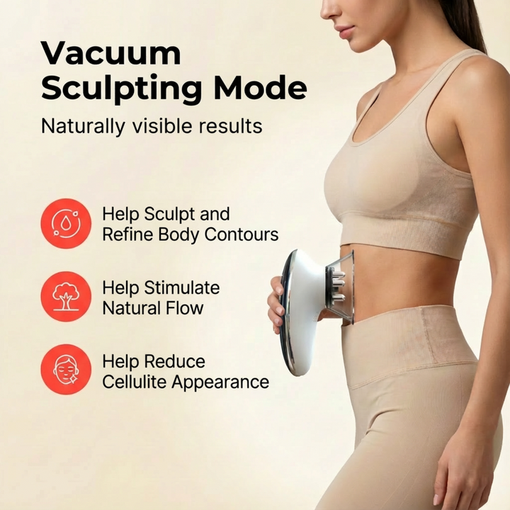 Smart Cupping Massager with 4 Cups and Red Light