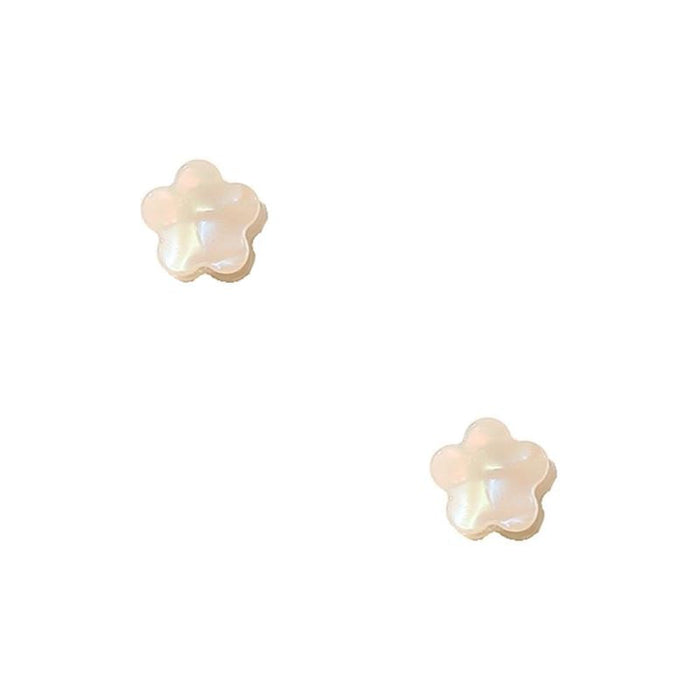 Pearl Flower Hair Clips Mini Claw Clips Set of 2