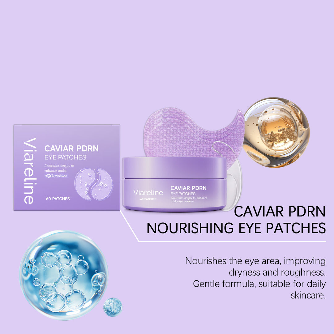 Caviar PDRN Eye Patches, 60 Pieces with Spoon