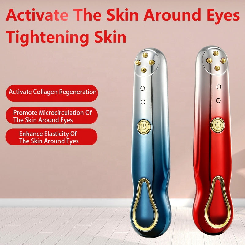 RF Eye Massager Wand with Red Light and Warmth