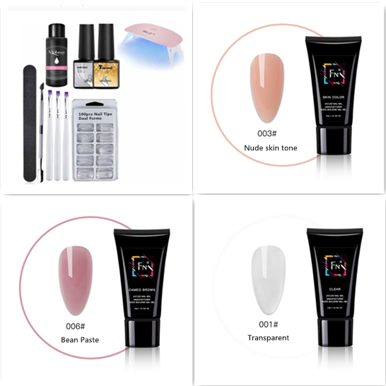 Polygel Nail Extension Kit with 30ml Builder Gel
