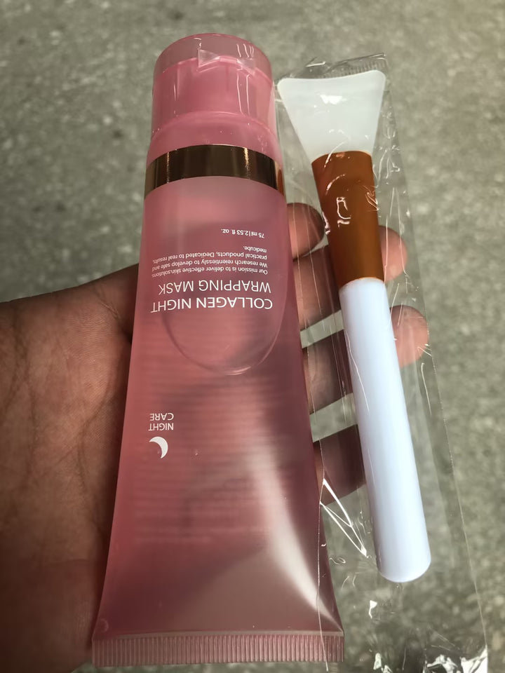 Collagen overnight wrapping face mask tube