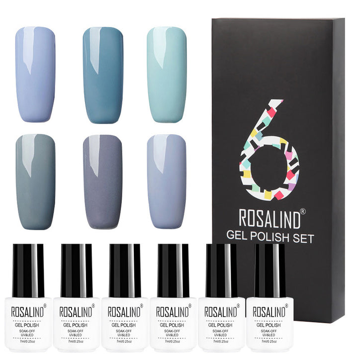 Gel Nail Polish Set of 6 Shades in a Gift Box
