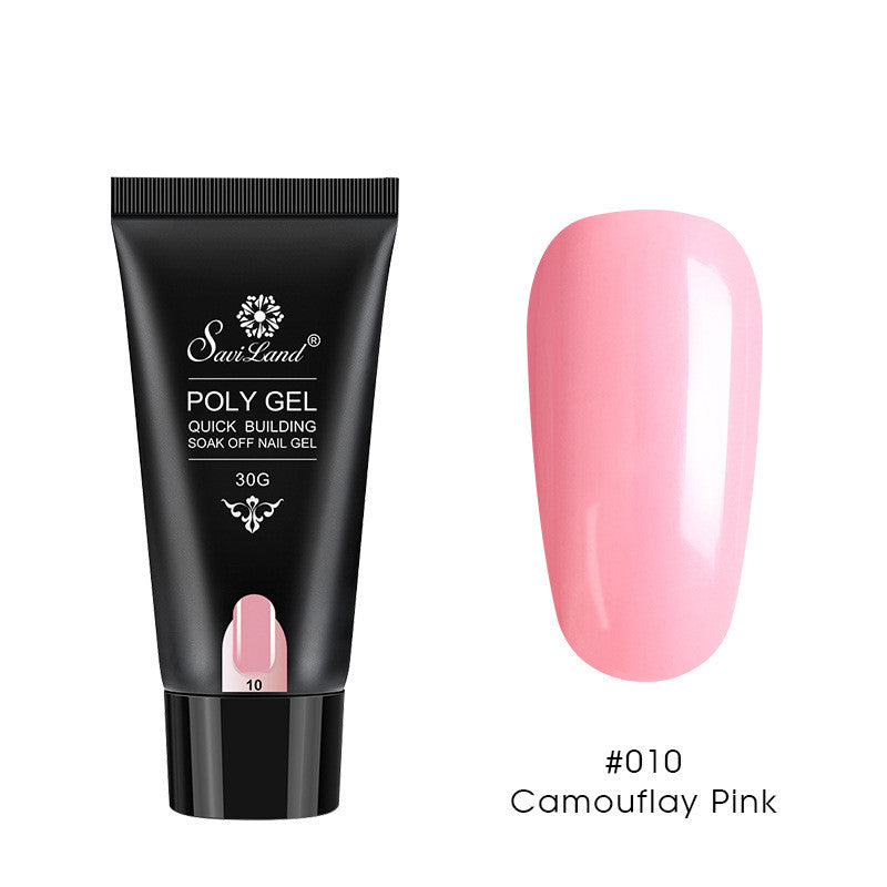 Builder Gel for Nail Extensions in Clear and Nude Pinks