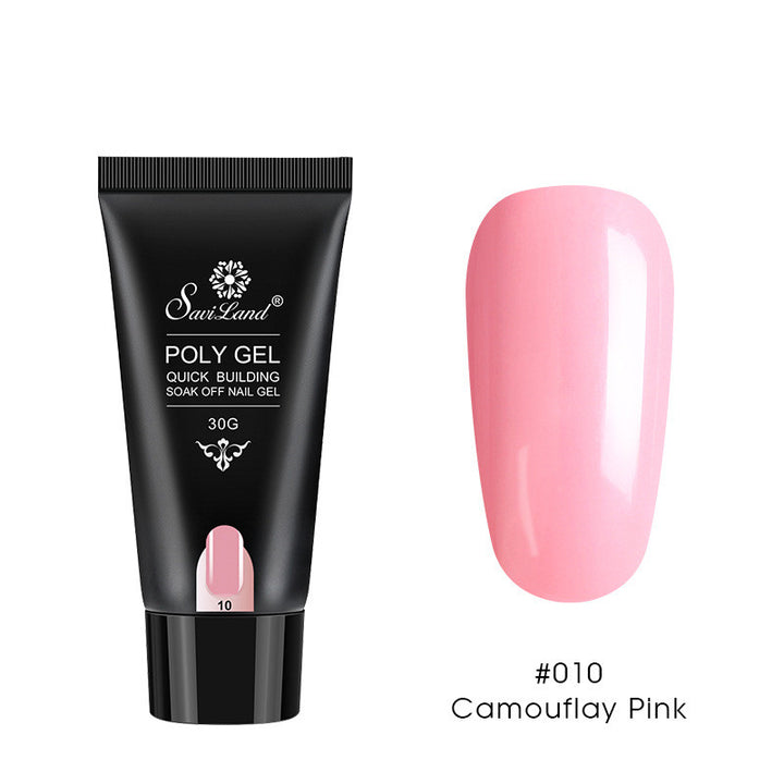 Builder Gel for Nail Extensions in Clear and Nude Pinks
