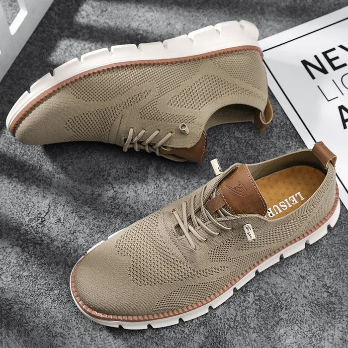 Men's Knit Orthopedic Trainers Breathable Lace-Up