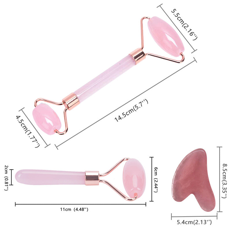 Face Roller and Gua Sha Set, 2 Pieces