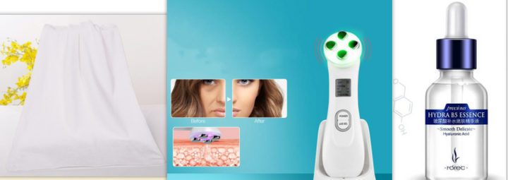 RF and EMS Face Device with 6 LED Light Modes