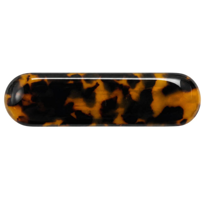 Tortoiseshell Hair Barrette with Secure Click Clasp