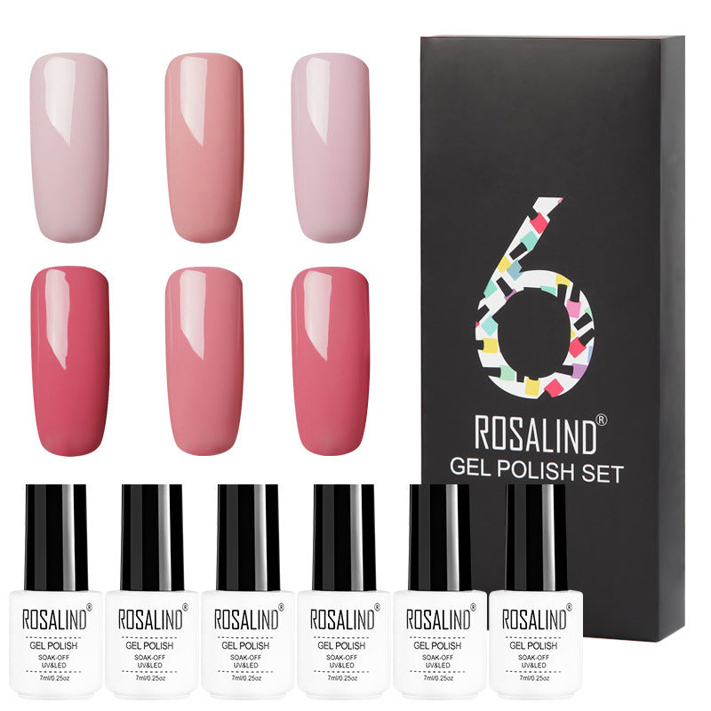 Gel Nail Polish Set of 6 Shades in a Gift Box