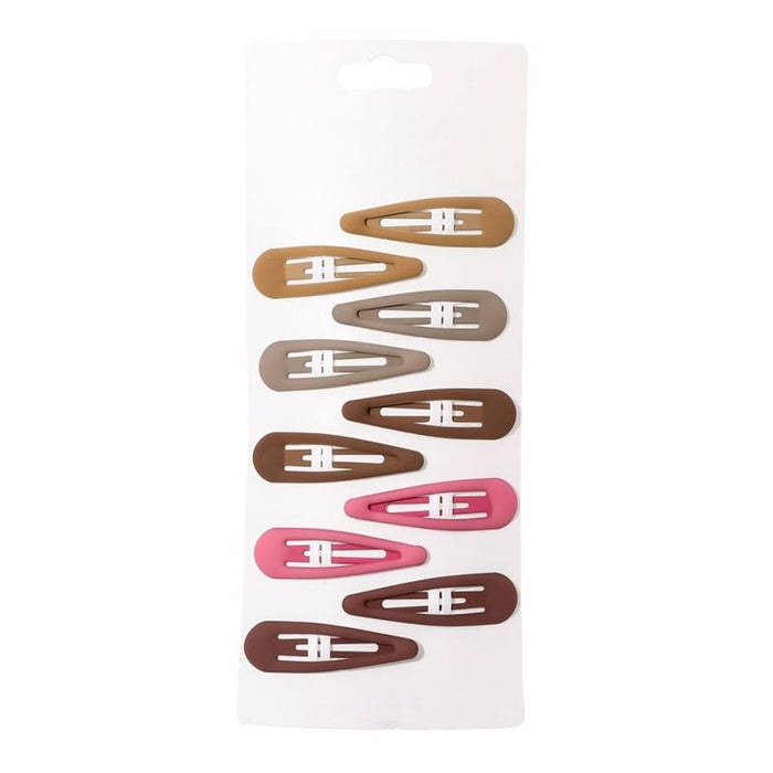 Snap Hair Clips Set 10-Pack Multicolour for Kids