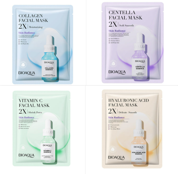 Hydrating Sheet Masks with Collagen or Vitamin C