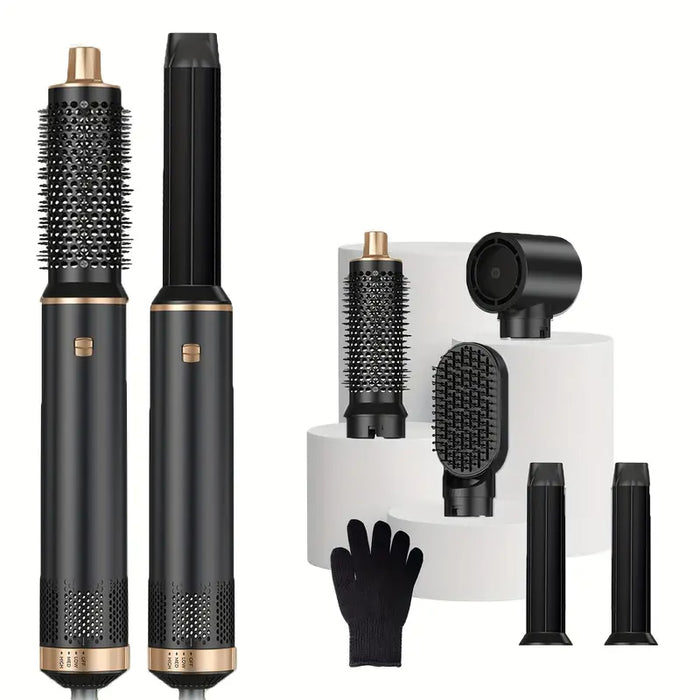 BowLift | ProStyler 5-in-1 Hair Styling Set - Hair Dryer, Curling Iron and Straightening Brush
