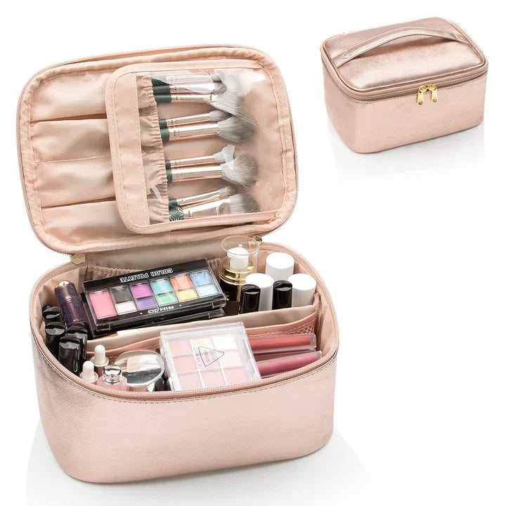 BowLift | Practical Make-up Organizer for Traveling | With Compartments and Dividers